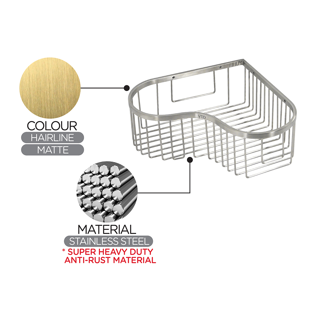 Bathroom Accessories|Wire Basket|Corner wire basket