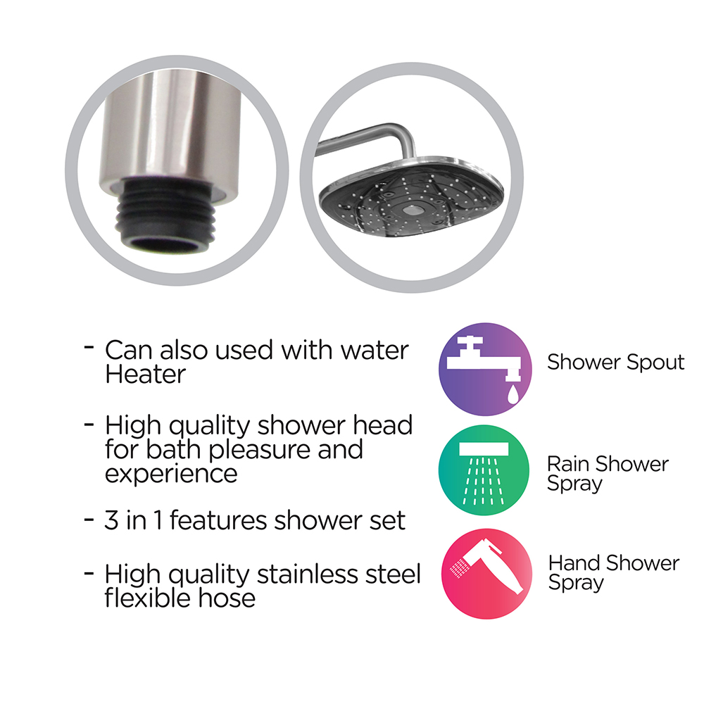 Expose Rain Shower Set|Expose Rain Shower Set 2|Single lever bath shower|Shower|Rain Shower Set