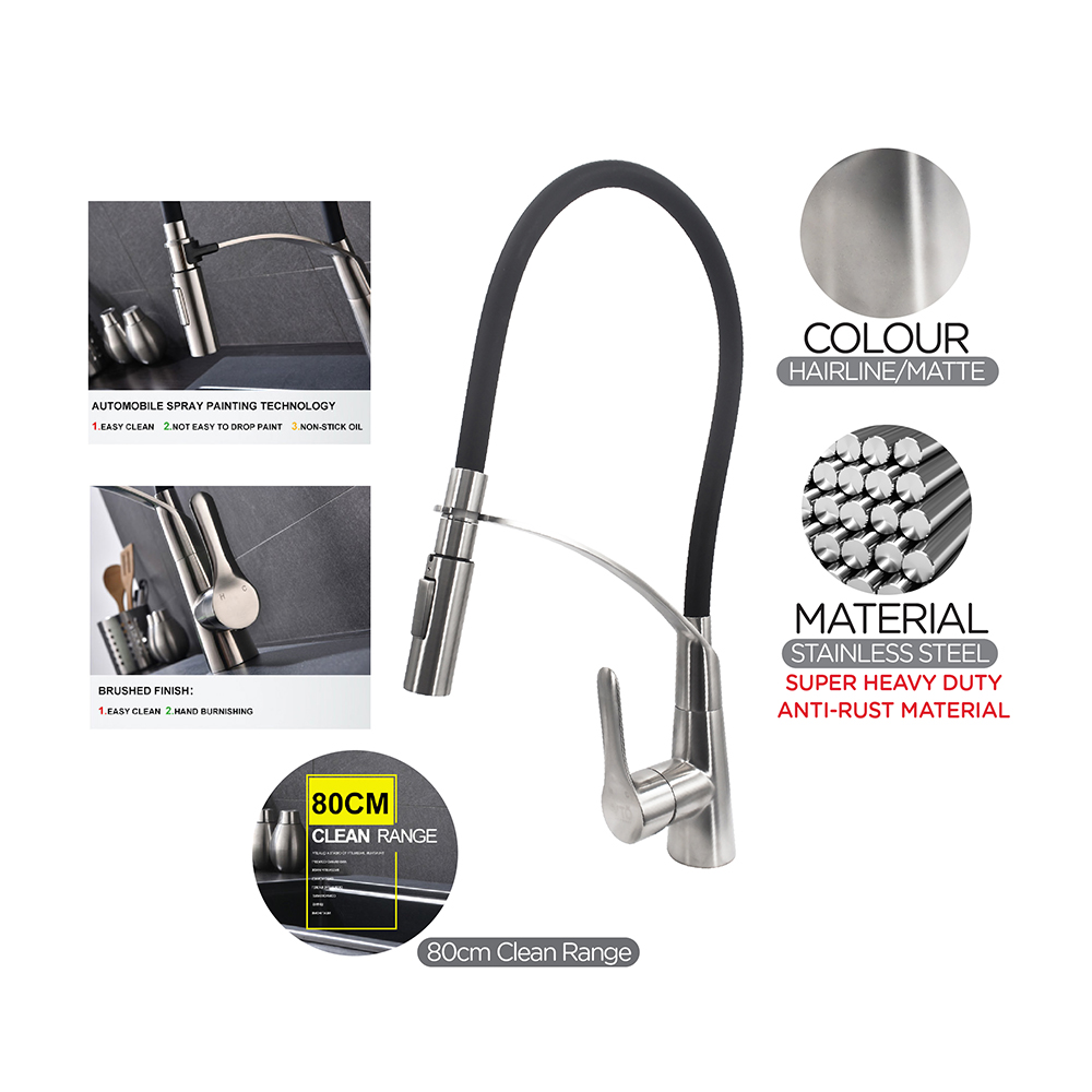Kitchen Cold Tap|JAZZ Stainless Steel Sink Cold Tap|Single level Sink mixer