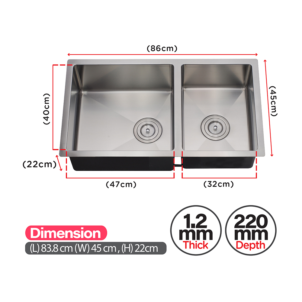 Kitchen Sink|Stainless Steel Sink|SEVESO Design Kitchen Sink|SEVESO Double Sink|Sink