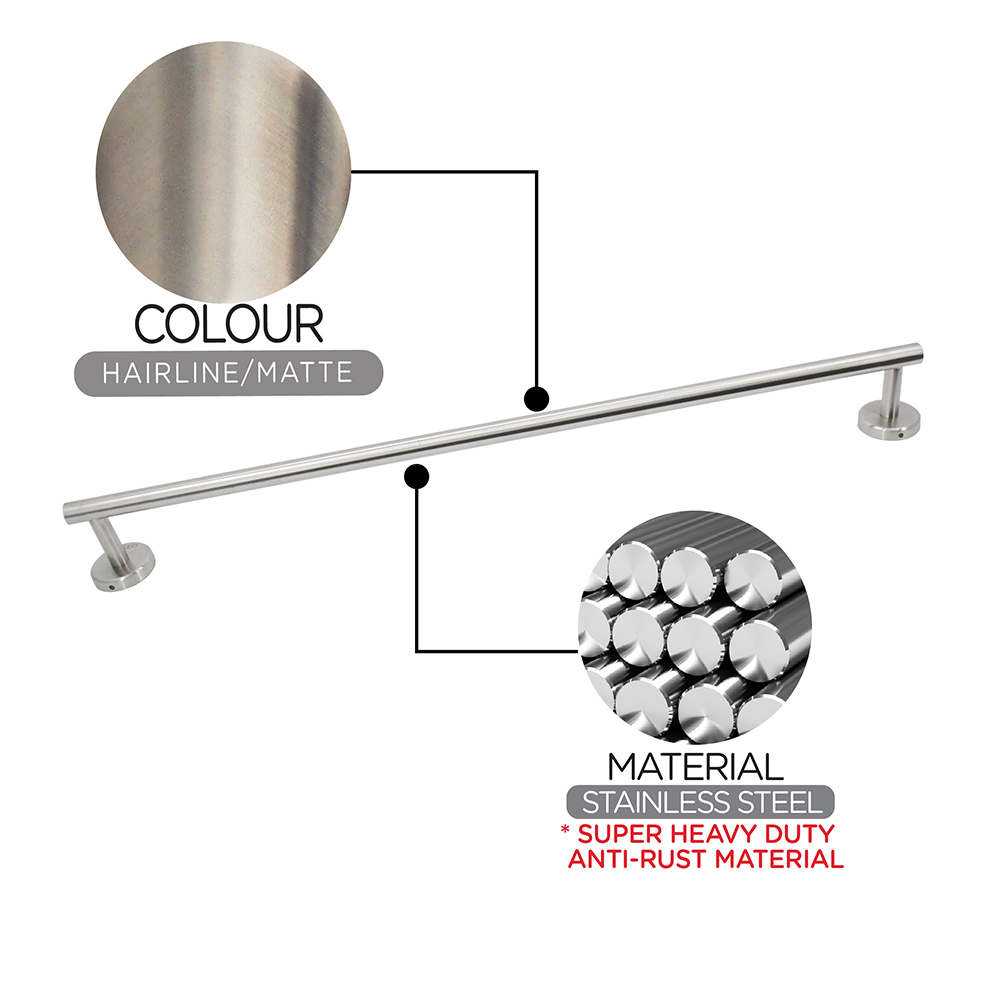 Bathroom Accessories|Series 811 ( Endless ) Stainless Steel|Single towel bar