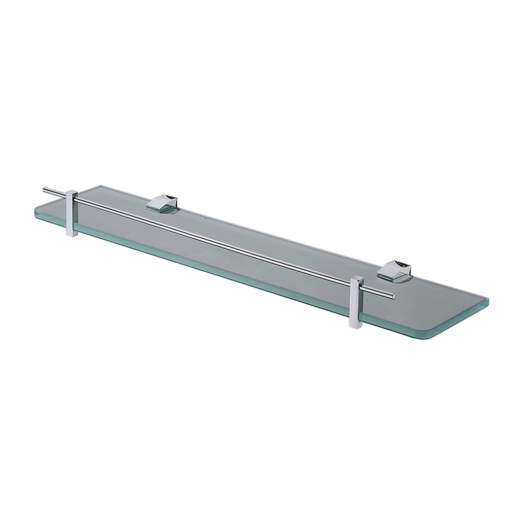 Bathroom Accessories|Glass Shelf|Clear tempered glass|Holder and guard rail